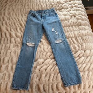 Levi's Light Blue Straight Leg Jeans
